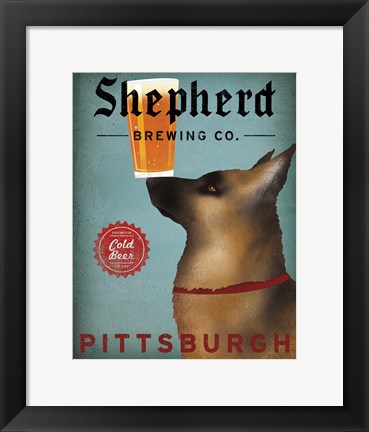 Framed Shepherd Brewing Co Pittsburgh Print