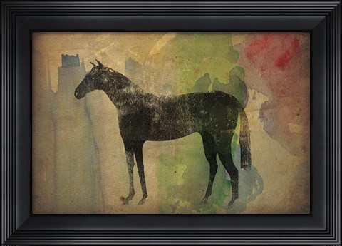 Framed Cheval Noir v2 Print
