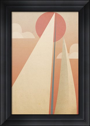 Framed Sails VI Print