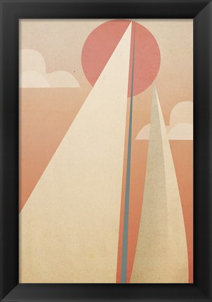 Framed Sails VI Print