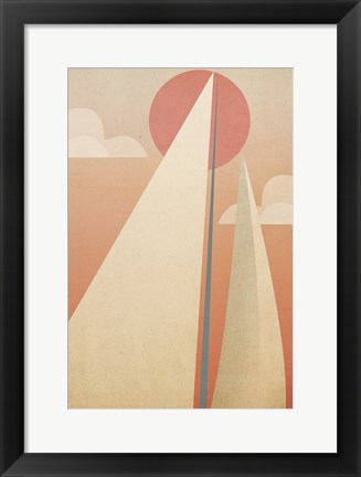 Framed Sails VI Print