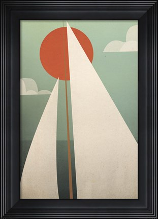 Framed Sails V Print