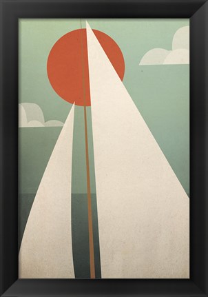 Framed Sails V Print