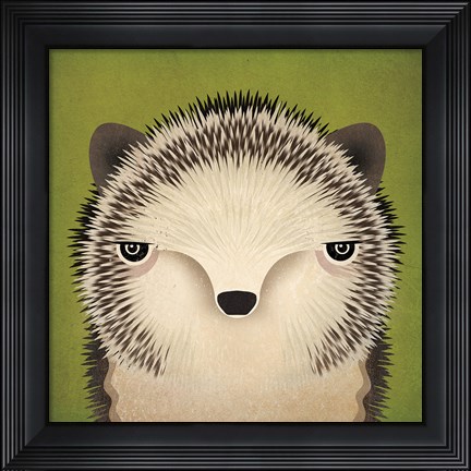 Framed Baby Hedgehog Print