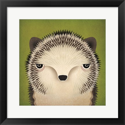 Framed Baby Hedgehog Print