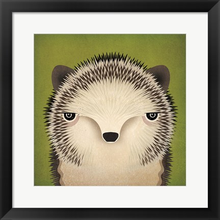 Framed Baby Hedgehog Print