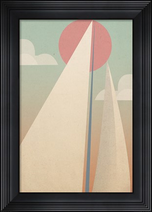 Framed Sails II Print
