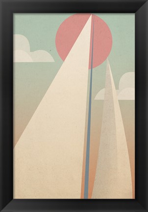 Framed Sails II Print