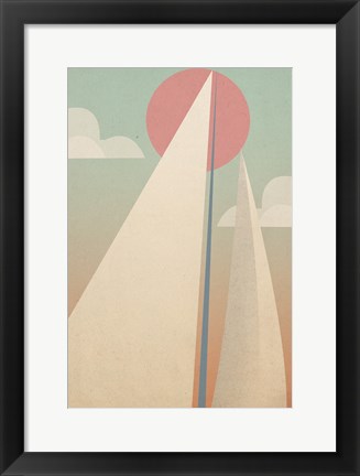 Framed Sails II Print