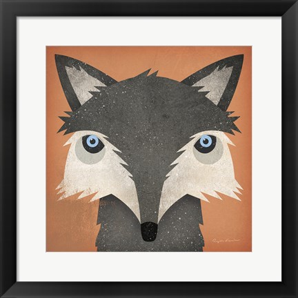 Framed Timber Wolf Print