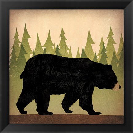 Framed Take a Hike Bear no Words Print