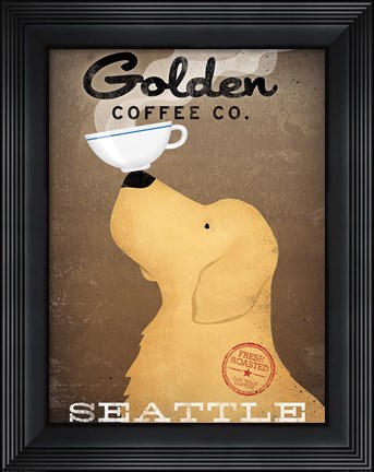 Framed Golden Coffee Co Print