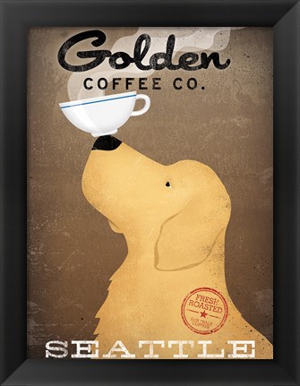Framed Golden Coffee Co Print