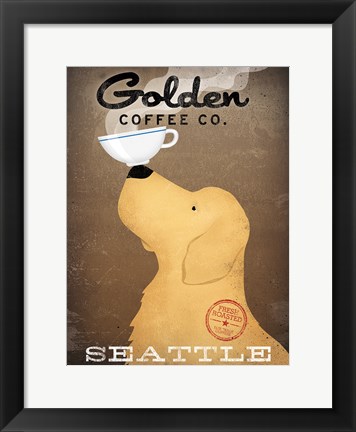 Framed Golden Coffee Co Print