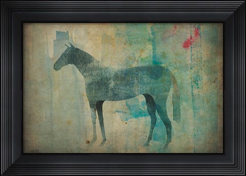 Framed Cheval Noir v3 Print