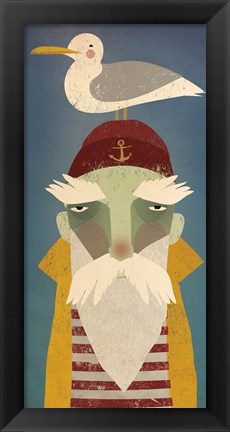 Framed Fisherman VIII Print