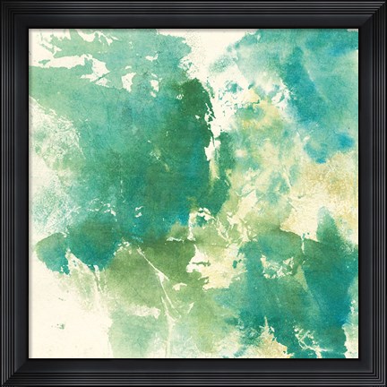 Framed Mossy Rock I Print