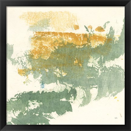 Framed Textured Gold II Print
