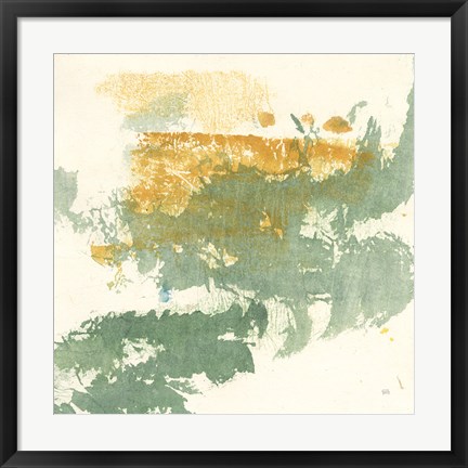 Framed Textured Gold II Print