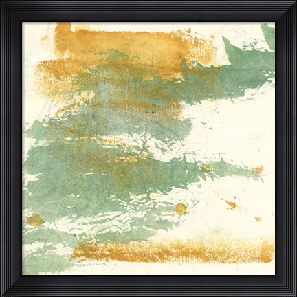 Framed Textured Gold I Print