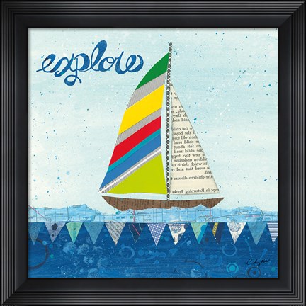 Framed Rainbow Spinnakers IV Print