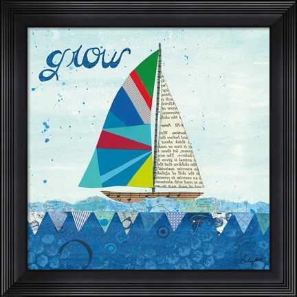 Framed Rainbow Spinnakers III Print