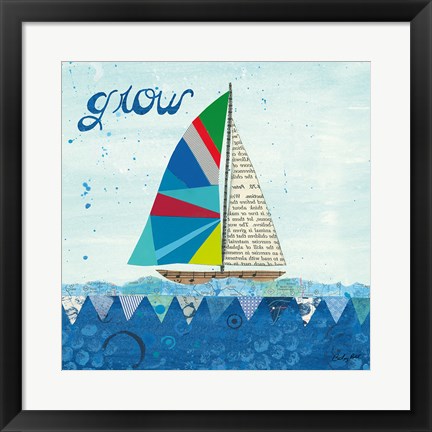 Framed Rainbow Spinnakers III Print