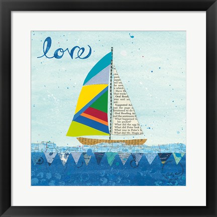 Framed Rainbow Spinnakers I Print