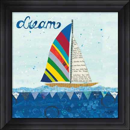 Framed Rainbow Spinnakers II Print