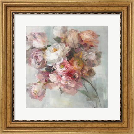 Framed Blush Bouquet Print