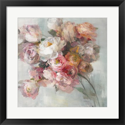 Framed Blush Bouquet Print