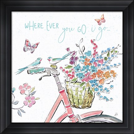 Framed Sparrow Spring IV Light Print