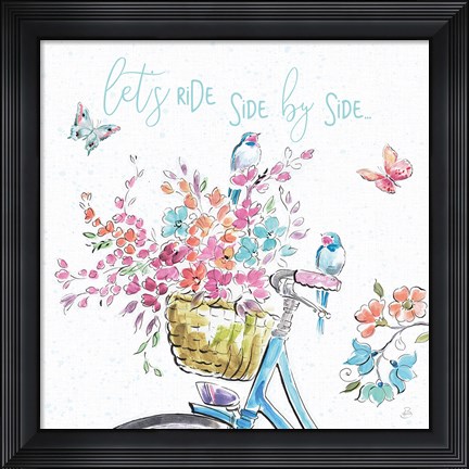 Framed Sparrow Spring V Light Print