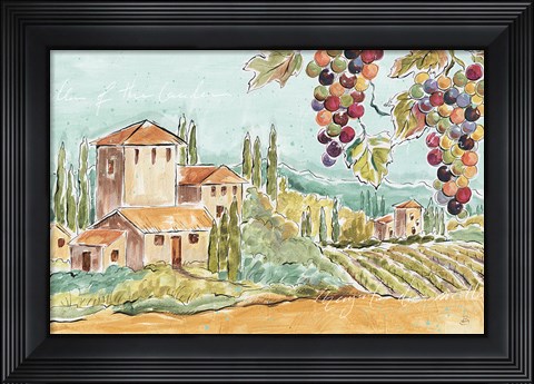 Framed Tuscan Breeze I No Poppies Print