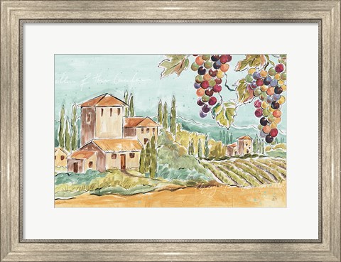 Framed Tuscan Breeze I No Poppies Print