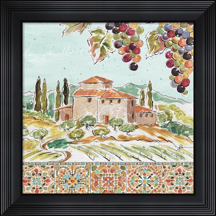 Framed Tuscan Breeze II Print
