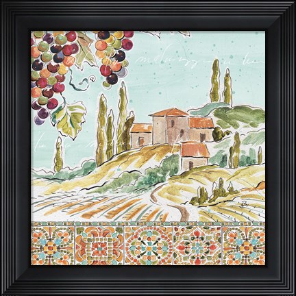 Framed Tuscan Breeze III Print