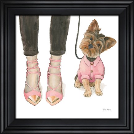 Framed Furry Fashion Friends III Print
