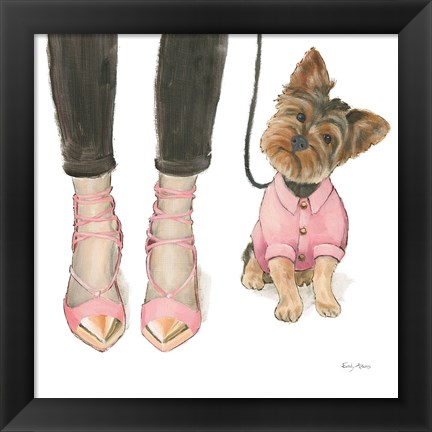 Framed Furry Fashion Friends III Print