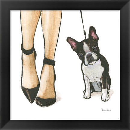 Framed Furry Fashion Friends II Print