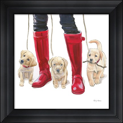 Framed Furry Fashion Friends I Print