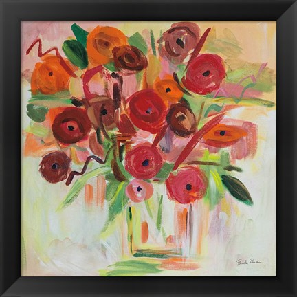 Framed Poppy Burst Print