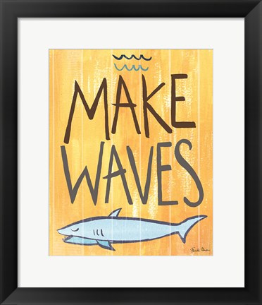 Framed Make Waves IV Print