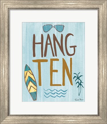 Framed Make Waves I Print