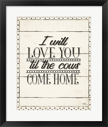 Framed Country Thoughts XIV Print