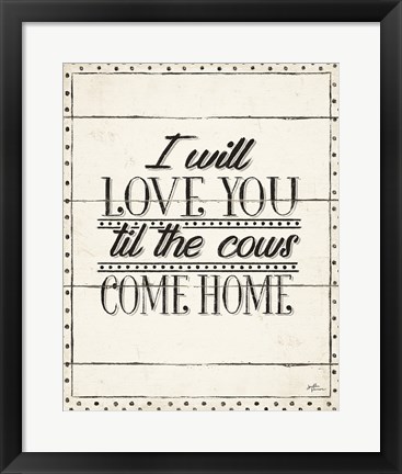 Framed Country Thoughts XIV Print