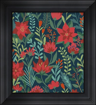 Framed Christmas Bloom Step 01A Print