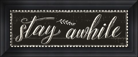 Framed Country Thoughts III Black Print