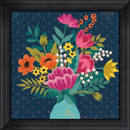 Framed Romantic Luxe VI Print