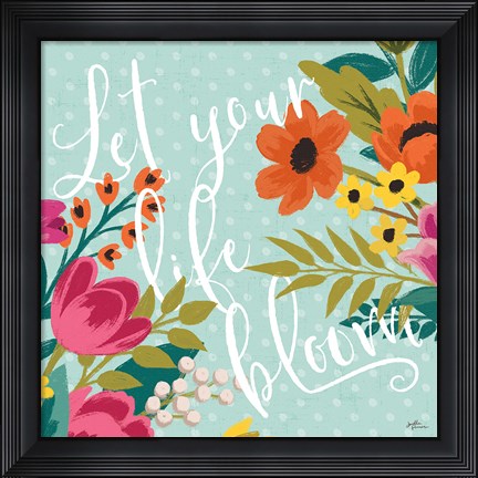 Framed Romantic Luxe X Print